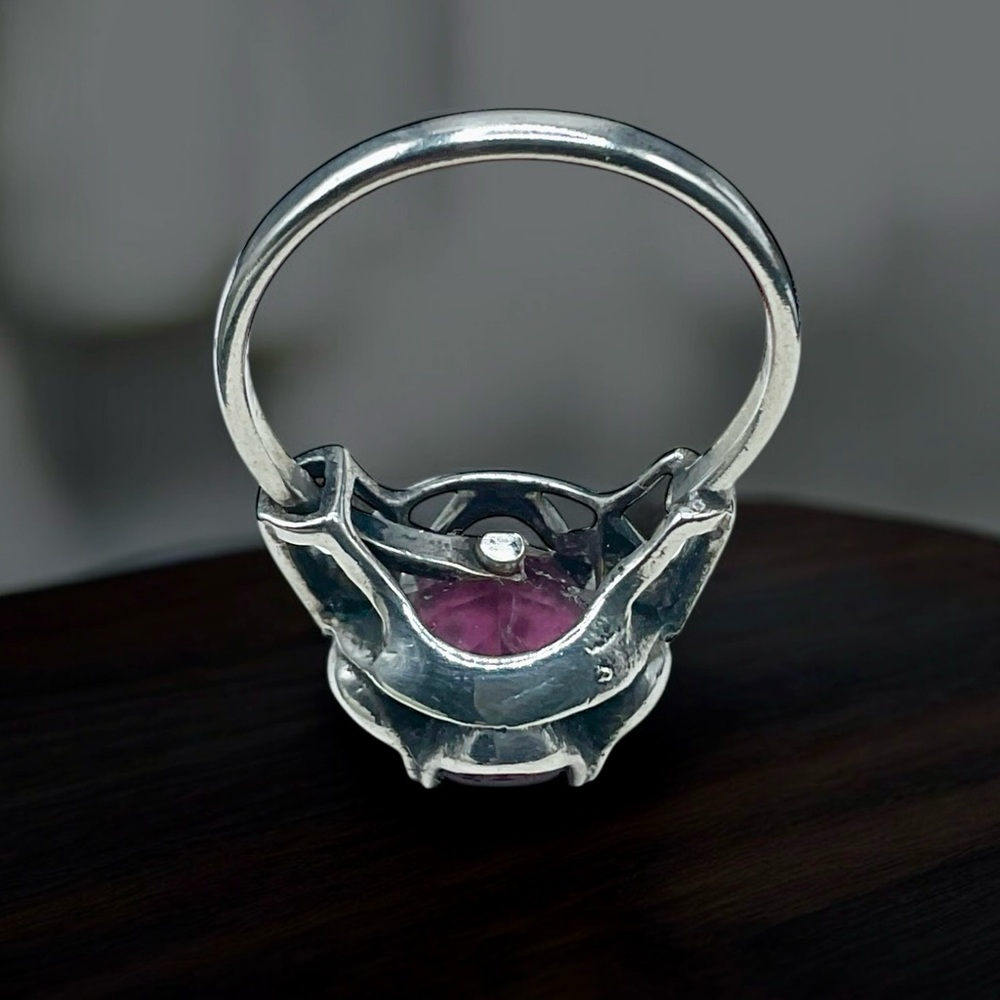 🌺Vintage Sara Coventry Sterling & Amethyst Ring - Picture 6 of 13